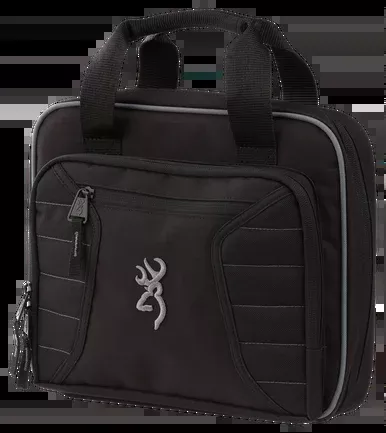 Browning 1431089901 Double Black Polyester Handgun Case