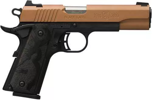 Browning 1911-380 Black Label Semi-Automatic Pistol .380 ACP 4.25" Barrel (1)-8Rd Magazine Polar Blue Cerakote Slide Matte Black Synthetic Finish