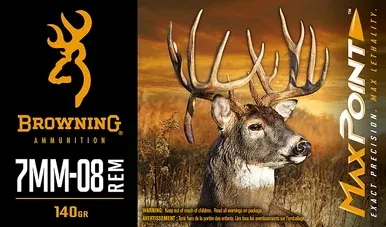 Browning Max Point 7mm-08 Rem Ammo 140 Grain 20 Count