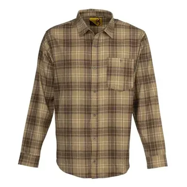 Browning Upland Flannel Shirt Tan Small