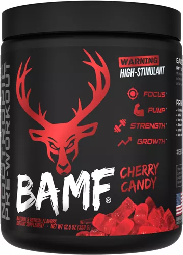 BUCKED UP PRE-WORKOUT BAMF – CHERRY HARD CANDY 30 SERVINGS
