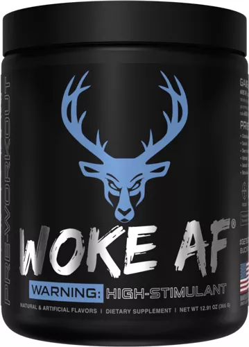 BUCKED UP PRE-WORKOUT WOKE AF – BLUE RAZ 30 SERVINGS