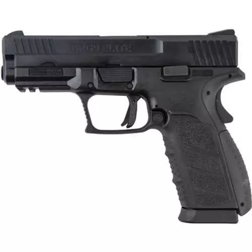 Buffalo Cartridge Company BRG9 Single Action Semi-Automatic Pistol 9mm Luger 4" Barrel (2)-16Rd Magazines 3-Dot Fixed Sights 3 Interchangeable Backstraps Black Polymer Finish