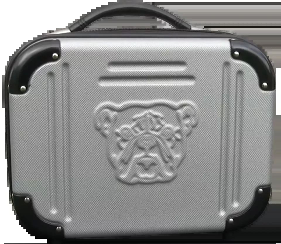 Bulldog BD580 Double Molded Pistol Case - Black/Gray ABS Polymer for 4 Handguns