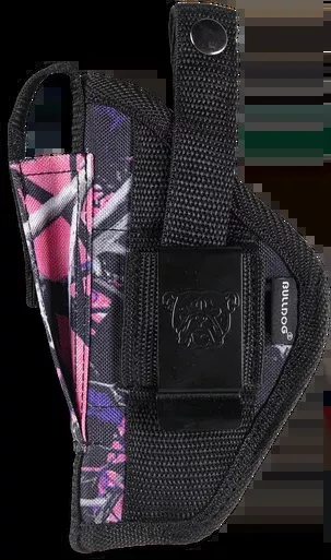 Bulldog Extreme Pocket Holster Ambidextrous Compact Autos 2.5-3.75″ Barrels Muddy Girl Pink Camo