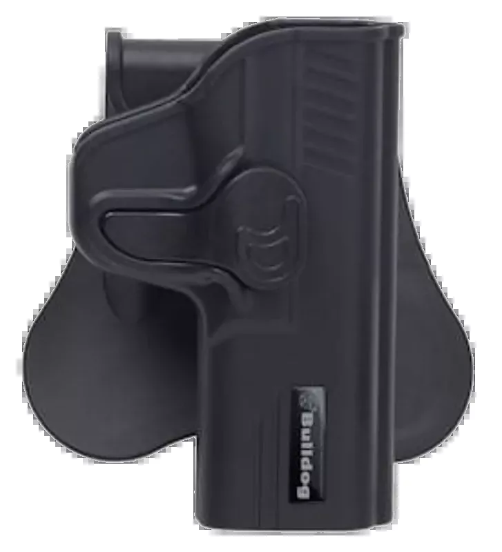 Bulldog RRRMAX9 OWB Paddle Holster for Ruger Max-9 - Right Hand, Black Polymer