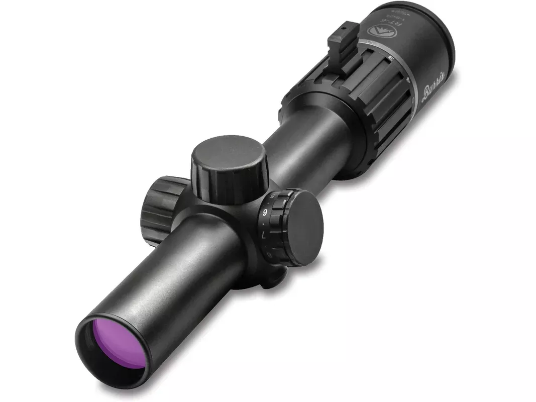 Burris RT6 Rifle Scope 30mm Tube 1-6x 24mm Illuminated Ballistic AR Reticle Matte Black with FastFire III and P.E.P.R. Mount