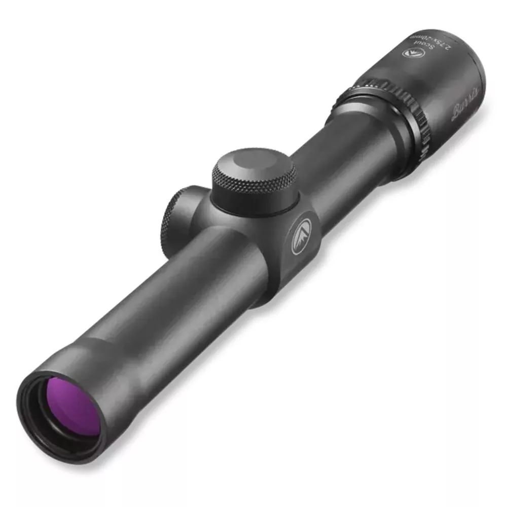 Burris Scout Rifle Scope 2.75x20mm 1″ SFP Heavy Plex Black