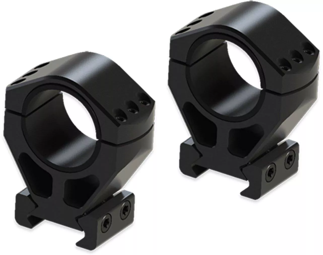 Burris Steel XTR Signature Scope Ring Set with Pos-Align Offset Inserts 30mm 1.50″ Height – Matte