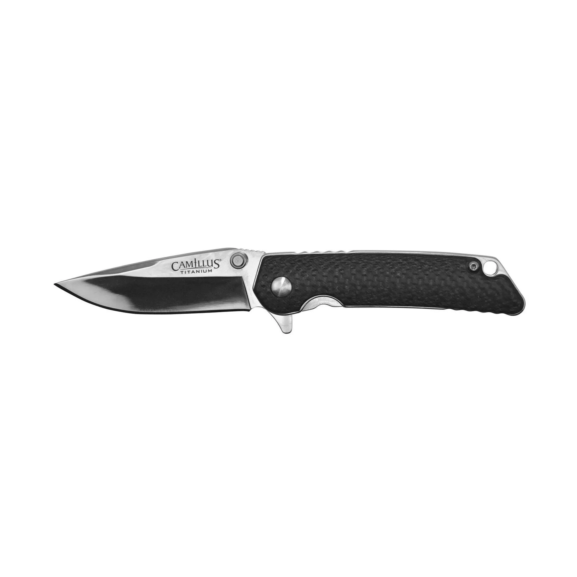 Camillus TRC Folding Knife Silver Blade 3.75 ” Black /Silver Handle