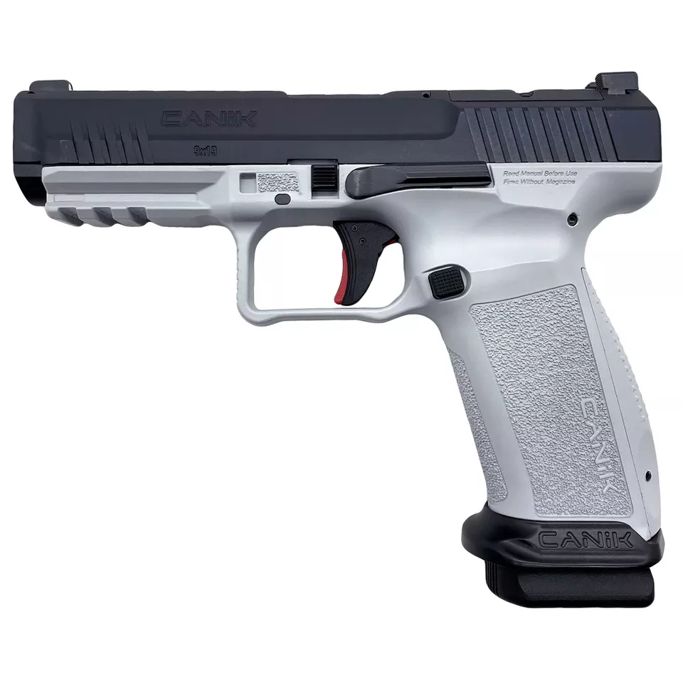 CANIK METE SFT 9MM Pistol 4.47" Barrel 20-Round Black/White