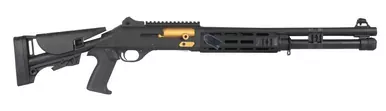 Canuck TacOp Pro 12 Ga Semi-Auto 3″, 18.5″ Barrel, Black w/ Gold Trim