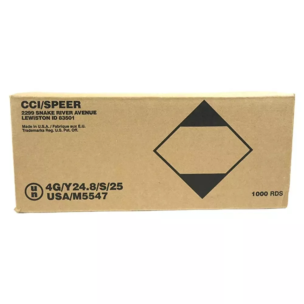 CCI Blazer Brass Handgun Ammunition .40 S&W 165 Grain FMJ 1050 fps 1000/ct Case