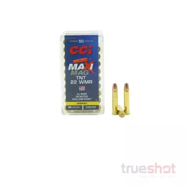 CCI – Maxi-Mag TNT – 22 WMR – 30 Grain – JHP