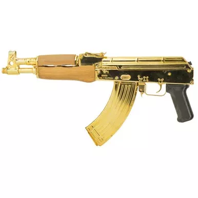 Century Arms Draco 7.62x39mm Pistol 12.25″ Barrel 30+1 Round 24K Gold