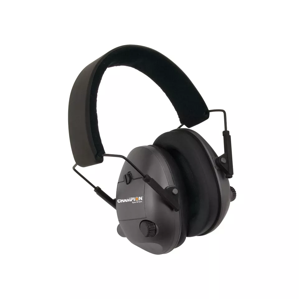 Champion Black Electronic Ear Muffs