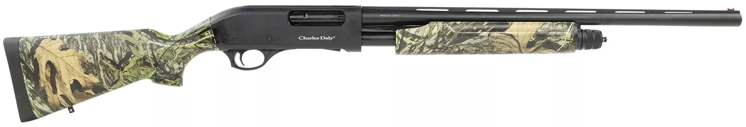 Charles Daly 930225 301 Compact 20 Gauge 3″ 4+1 22″ Vent Rib Barrel, Full Coverage Mossy Oak Obsession Camouflage, Checkered Synthetic Stock & Forend, Auto Ejection, Includes 3 Choke Tubes