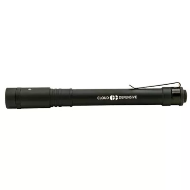 Cloud Defensive Chicro XL Flashlight | 500 Lumens | Black | Includes Reversible Pocket Clip | 10870 Rechargeable Battery and USB-C Charging Cable | CHICRO-XL