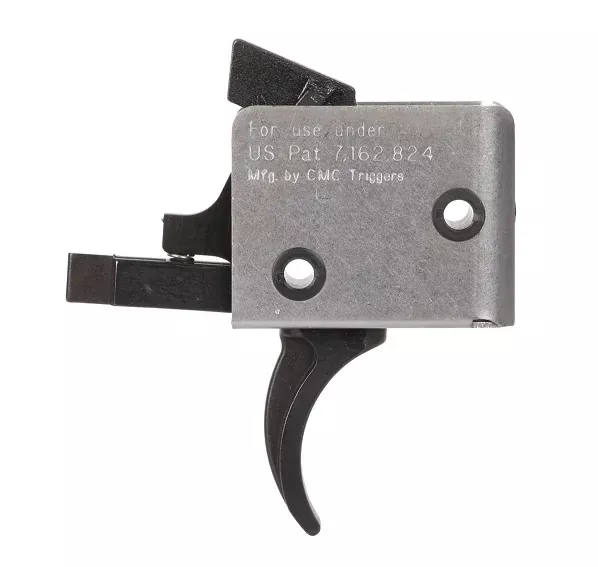 CMC AR15/AR10 Single Stage Small Pin (2.5lb) Drop-In Competition Trigger – Curved