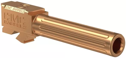 CMC Triggers 75524 Match Precision9mm Luger 4.01" Fluted/Match Grade Bronze DLC Stainless Steel, Compatible w/ Glock 19 Gen3-4