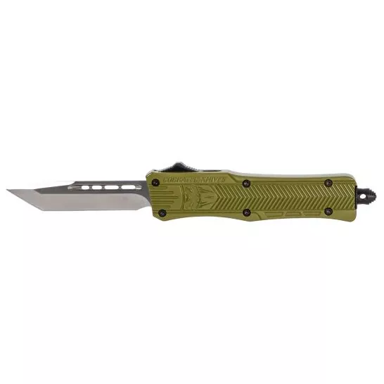 CobraTec 2.75” Small CTK-1 OTF Plain TantoKnife – Olive Drab Green
