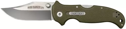 Cold Steel Bush Ranger Lite Rocker Lock Knife- 3-1/2 Satin Blade OD Green GFN