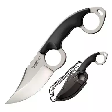 Cold SteelDouble Agent Ii Plain Edge, 3″ Blade, Aus8a Steel, 4-5/8″