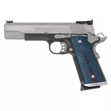 Colt 1911 Gold Cup Trophy 45 ACP Pistol 5″ Barrel 8+1 Round Stainless Slide Blue/Black Grip Blued Frame
