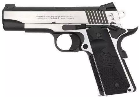 Colt Commander Combat Elite Semi Automatic 45 ACP Single 4.25" Barrel 8 Round Capacity Black G10 Half Checkered With Scallop Grip