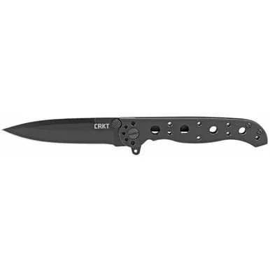 Columbia River Knife & Tool M16-SS Pocket Knife 3″ Spear Point Black Blade Stainless Steel Handle Black