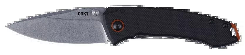 CRKT 2522 Tuna Compact Knife with 2.73" Stonewashed Blade and Black G10/SS Handle