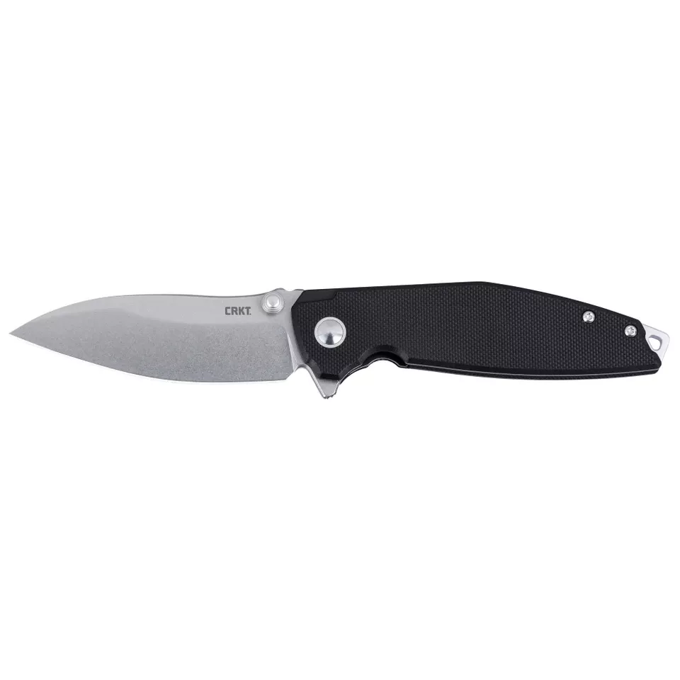 CRKT IBIS 3.09" Black/Silver Plain Edge Knife