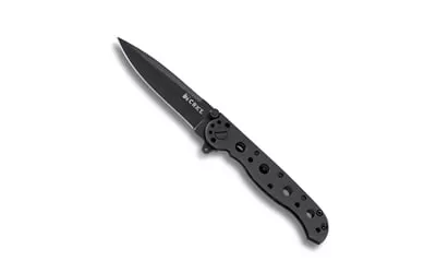 CRKT M16-01KS M16 01KS 3.06" Folding Spear Point Plain Black EDP 8Cr14MoV SS Blade/Black Stainless Steel Handle Includes Pocket Clip