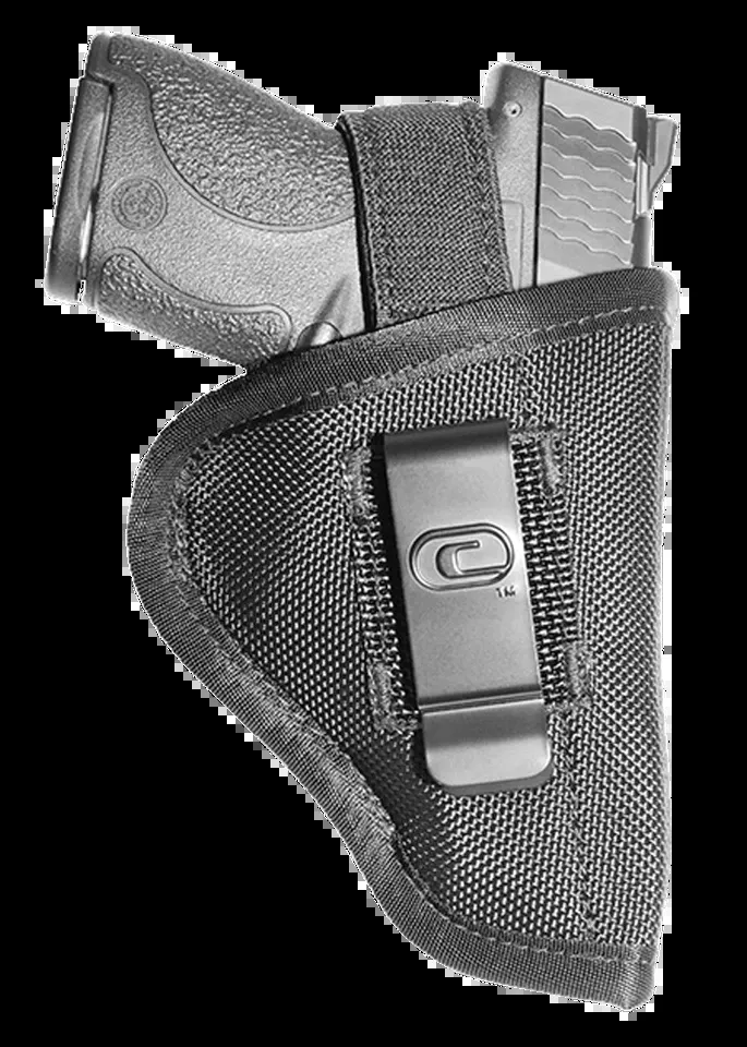 Crossfire Shooting Gear Undercover IWB/OWB Holster for Subcompact Pistols, Ambidextrous, Black Nylon