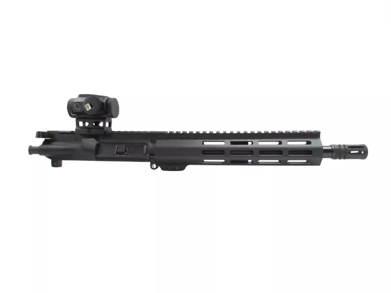 Custom 10.5″ 300BLKOUT 1×7 Nitride 9.25″ M-LOK Pistol Upper Kit w/ Virdian Venta 1×22 Green Dot
