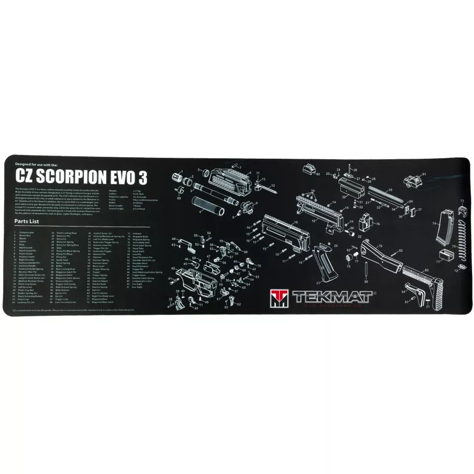 CZ Scorpion Black Pistol Mat by TekMat