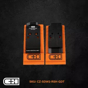 CZ SHADOW 2 ADAPTER PLATE FOR RMR/SRO FOOTPRINT W/ GLOCK DOVETAIL