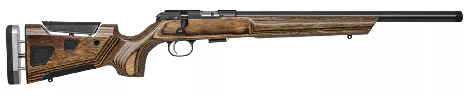 CZ-USA 02365 CZ 457 At-One Varmint SR Full Size 22 LR 5+1 16.50″ Black Nitride Heavy Barrel Black Nitride Steel Receiver Wood Fixed Boyd’s w/Adjustable Comb Stock Right Hand