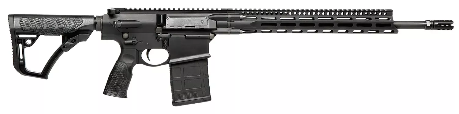 Daniel Defense 0215813210055 DD5 V4 *CA Compliant 7.62X51MM NATO 18″ 10+1 Black Hard Coat Anodized Black Phosphate 6 Position W/SoftTouch Overmolding Stock Black Polymer Grip