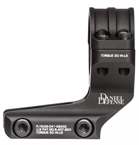 Daniel Defense 0304707195 Optic Mount Scope Mount/Ring Combo Black Hardcoat Anodized Aluminum 30mm Tube