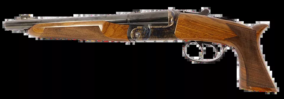 Davide Pedersoli Howdah 45 Colt/410 Ga 10.25" Blue Barrel, Case Hardened Receiver, Walnut Stock