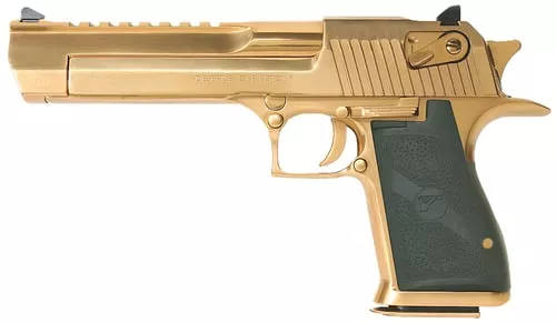 DE MK19 50AE 6" 7RD GOLD/TITANIUM