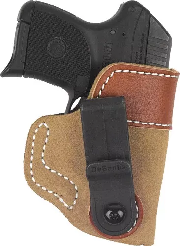 DESANTIS SOFT TUCK HOLSTER IWB – RH LEATHER SIG P938 NATURAL