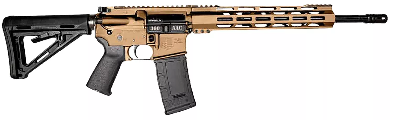 Diamondback DB1718B042 DB15300 Blackout 30+1 Burnt Bronze Cerakote Picatinny Rail Aluminum Receiver, Black Synthetic Stock