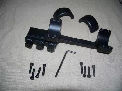 DNZ 1-Piece Freedom Reaper Forward Ring Picatinny Rail Mount - 30mm Black