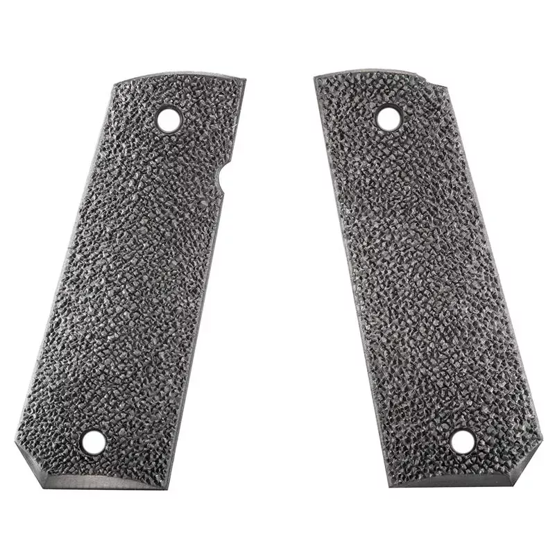 Ergo 1911 XTR Tapered Bottom Hard Rubber Grip – Black