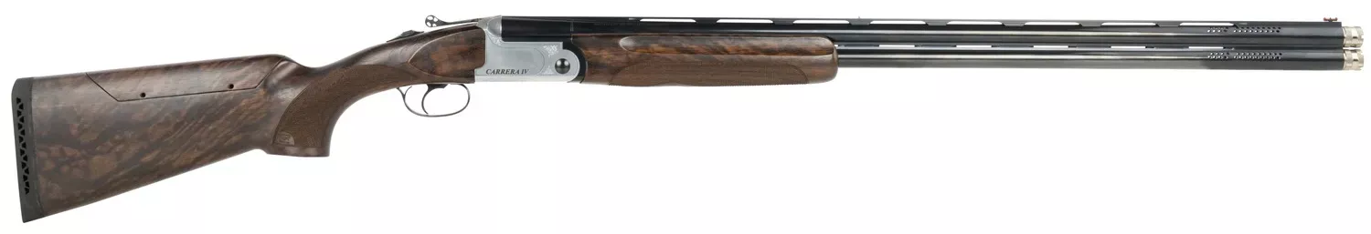 F.A.I.R. FRDCIV1232 Carrera IV 12 Gauge Break Open 2RD 32″ Blued Over/Under Ported Barrel, Engraved Nickel Receiver, Walnut W/Adj Comb Stock, Technichoke XP70 Choke System