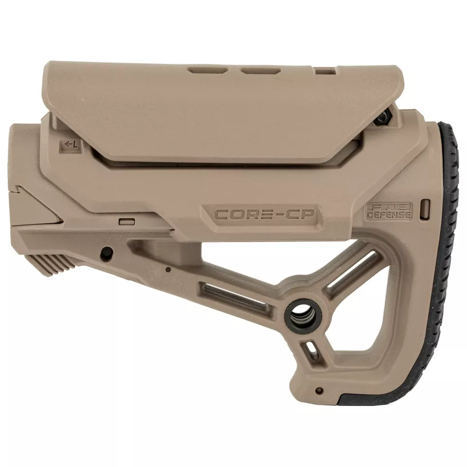 FAB Defense AR15/M4 Compact Stock with Cheek Pad FDE