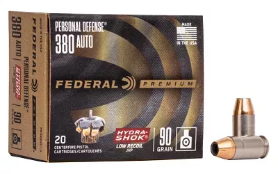 Fed Pd Hydra-shk 380ACP 90 Grain 20/200