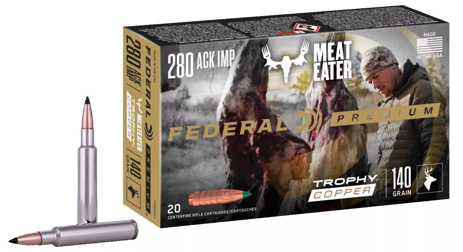 Federal Ammunition .280 Ackley Improved 140 gr, 20-Round Box